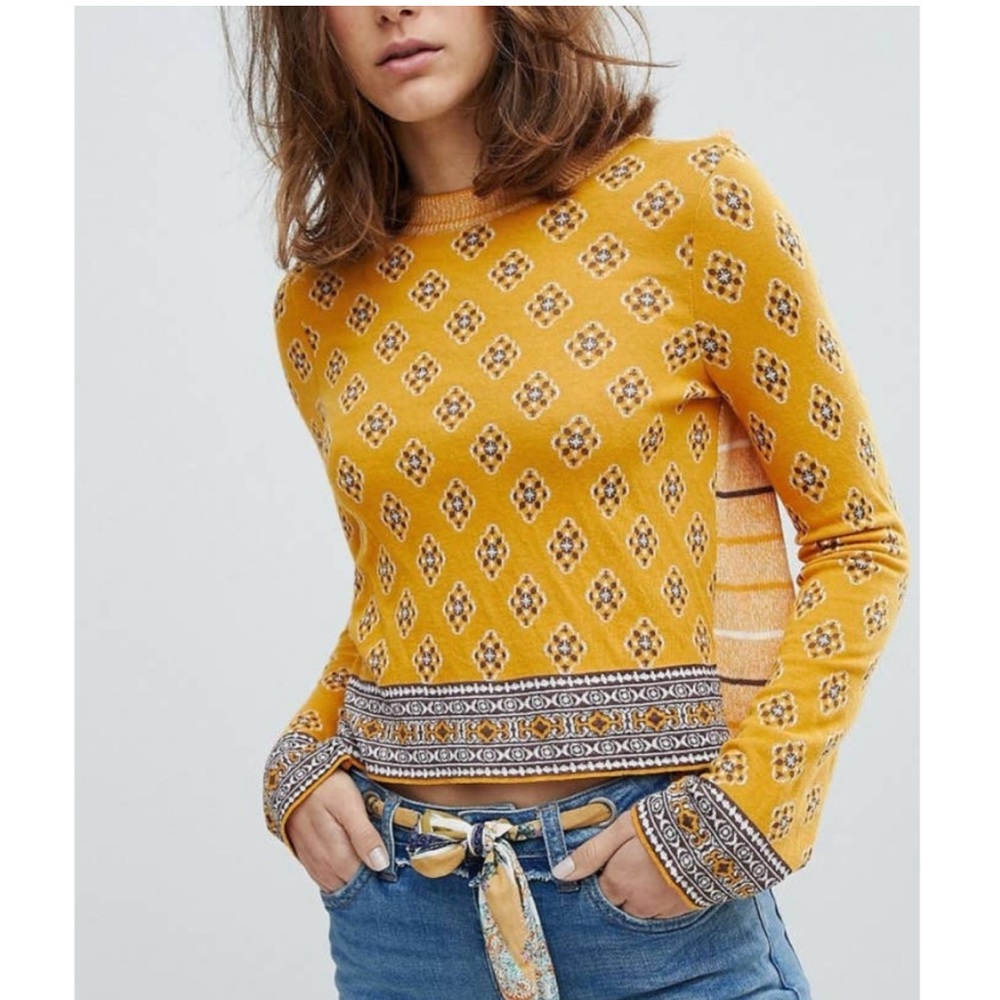 NEW Free People New Age Crew Neck Sweater Size XS/Extra Small